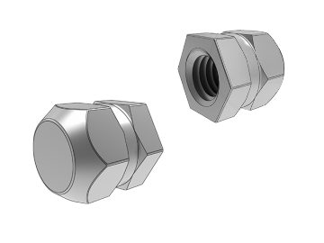 DIN16903 Вставная шестигранная гайка типа P