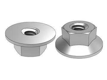 ASME B18.2.2.12 Шестигранная гайка с большим фланцем