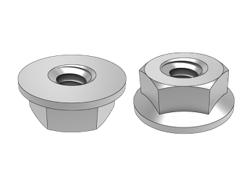 ASME B18.2.2.12 Гайка с шестигранным фланцем