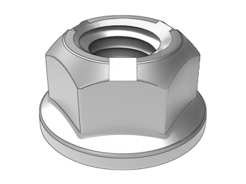 ASME B18.16.6.11 (трехточечное давление) цельнометаллические шестигранные стопорные гайки с фланцем (трехточечное давление)